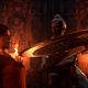 Chloe Frazer dodges a sharp thing in Uncharted Lost Legacy on PS5.